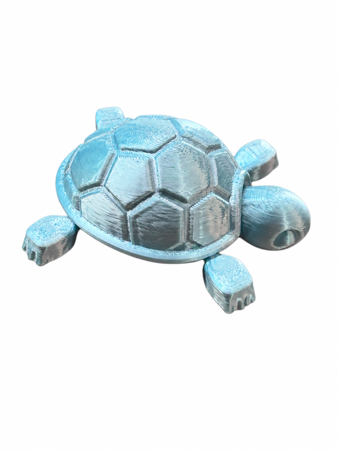 Articulating Small Turtle - Silky Light Blue