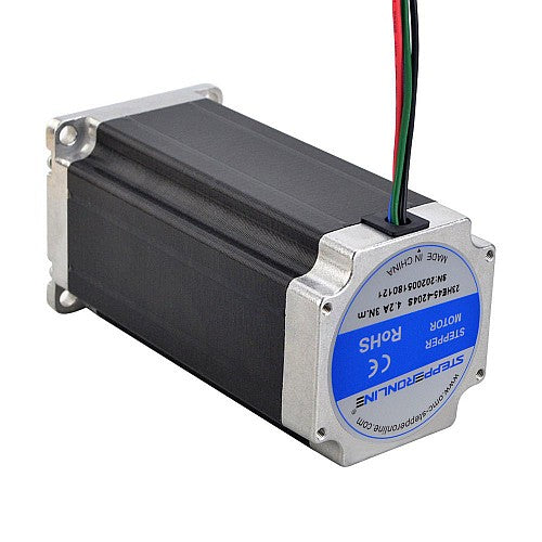 3pcs E Series Nema 23 Bipolar 1.8deg 3.0Nm(425oz.in) 4.2A 57x57x113mm 4 Wires (StepperOnline)