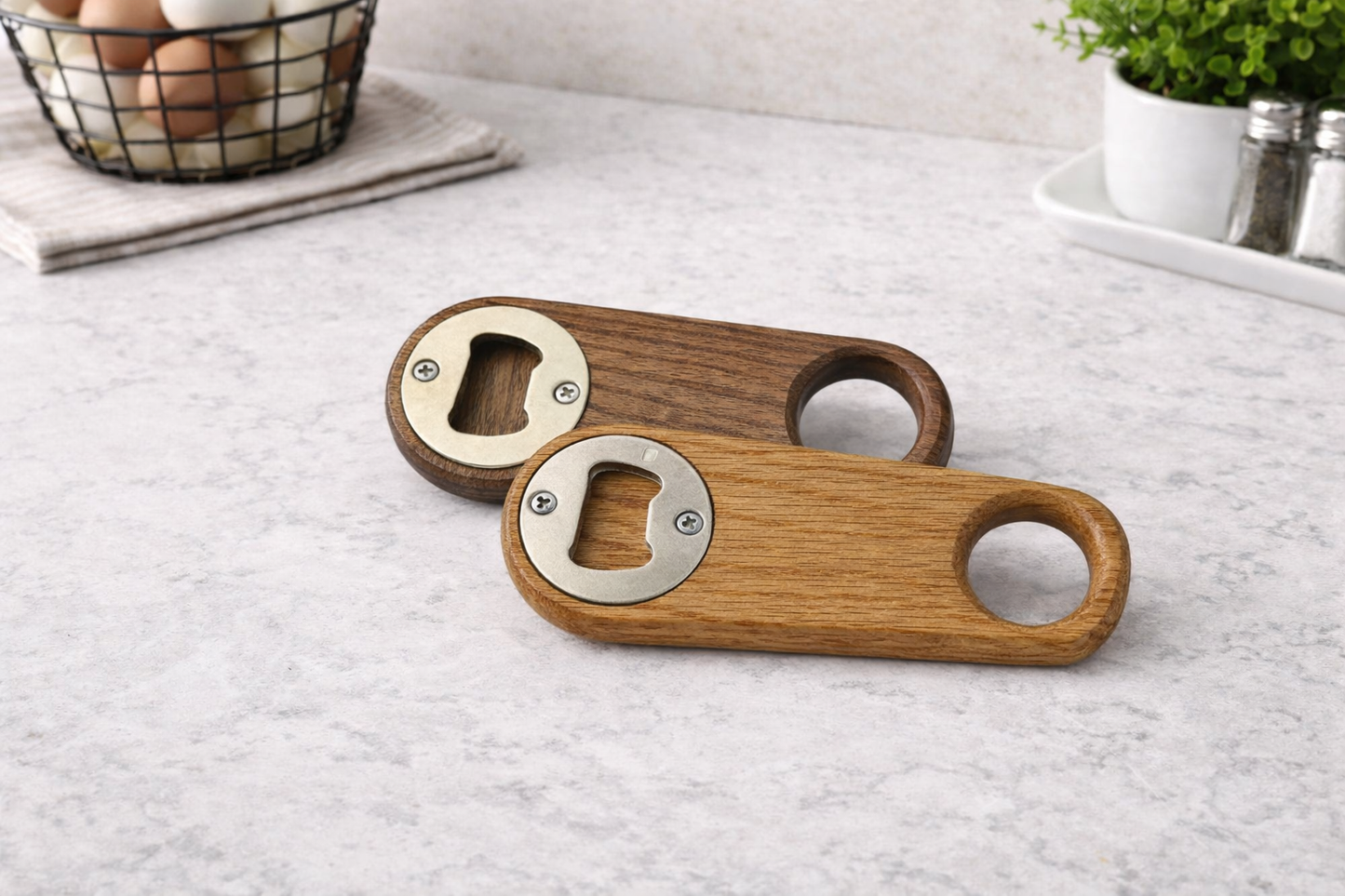 Reclaimed Wood Bottle Opener – FREE Custom Engraving