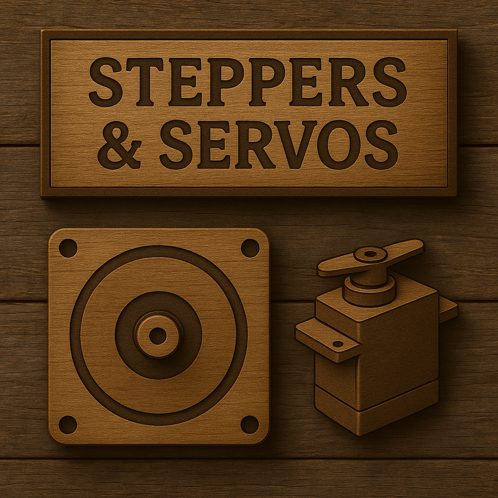 Steppers and Servos