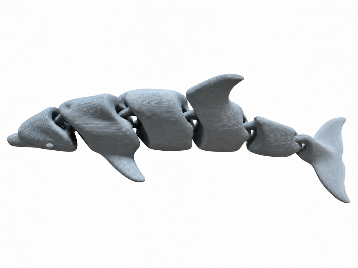 Articulated Dolphin - Matte Grey