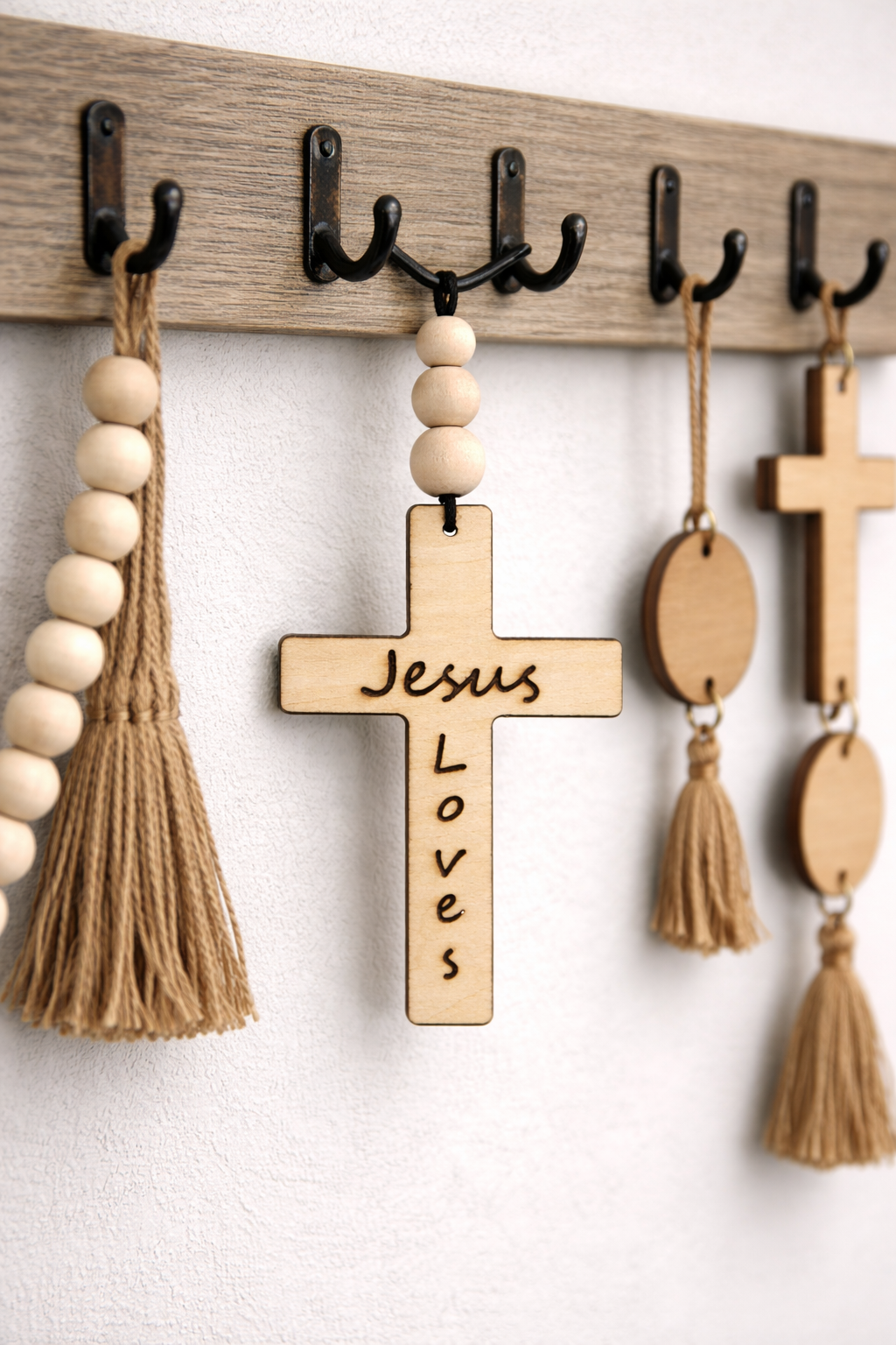 Wooden Cross Ornament (Handmade) | Old Salty Mill