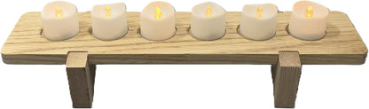 Old Salty Mill Votive Candle Holder with Free Battery-Operated Candles