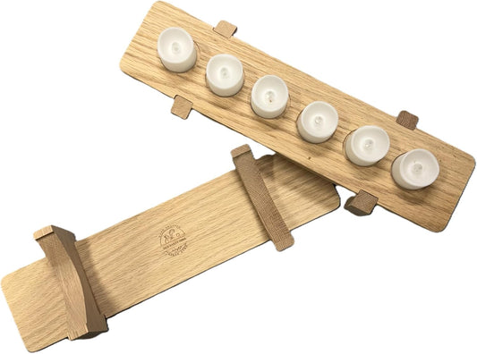 Old Salty Mill Votive Candle Holder with Free Battery-Operated Candles