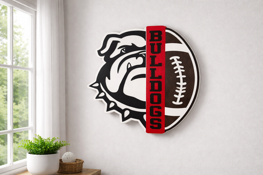 Georgia Bulldogs Wall Art (Handmade Wood Sign) | Old Salty Mill