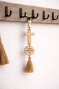 “Jesus Rides With Me” Hanging Cross Ornament (Handmade) | Old Salty Mill