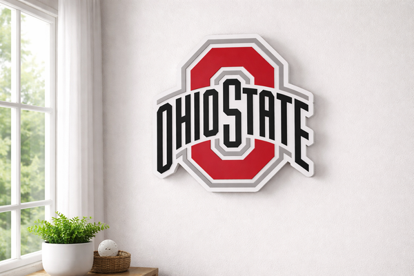 Ohio State Wall Art (Handmade Wood Sign) | Old Salty Mill