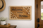 “Welcome To Our Home” Wooden Wall Sign (Approx. 15" x 10") | Old Salty Mill